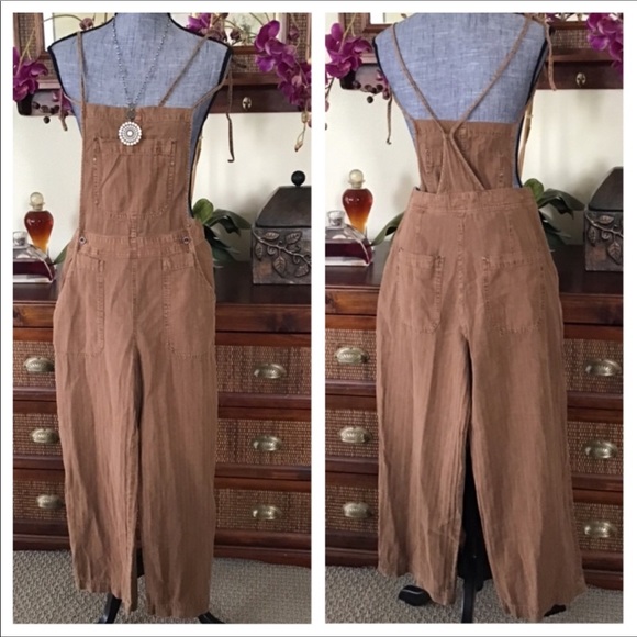 🆕Free People Natural Sights Overalls. NWOT. - Picture 4 of 6